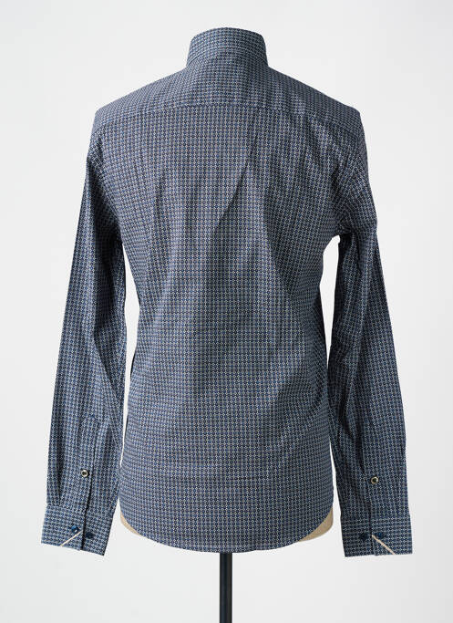 Chemise manches longues imprimé fantaisie bleu BENSON & CHERRY homme