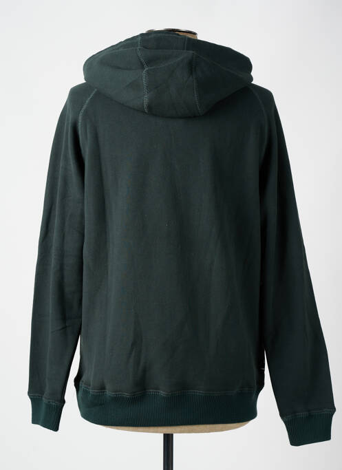 Sweat-shirt à capuche broderie manches longues vert DEELUXE homme