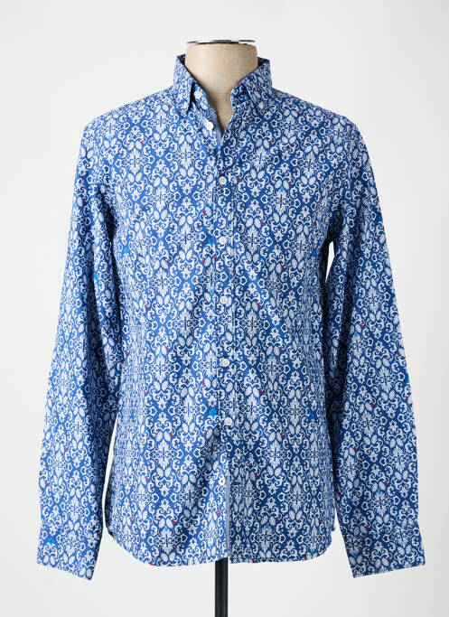 Chemise manches longues bleu CAMBRIDGE pour homme