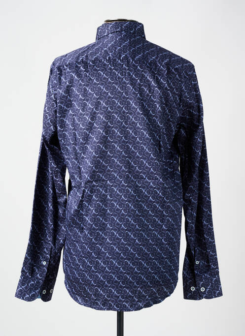 Chemise manches longues bleu DARIO BELTRAN pour homme