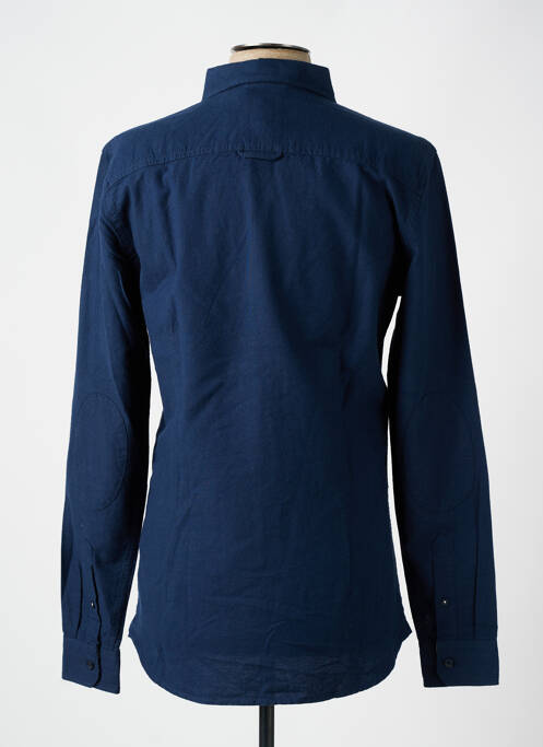 Chemise manches longues bleu TIBET pour homme