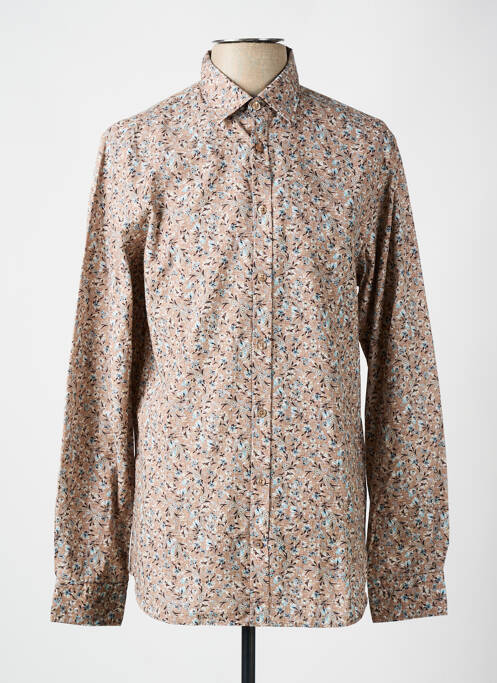 Chemise manches longues marron CAMBRIDGE pour homme