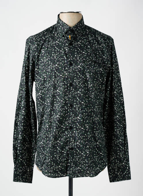 Chemise manches longues vert BENSON & CHERRY pour homme