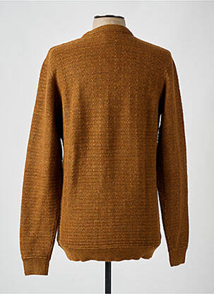 Pull stretch manches longues marron TOM TAILOR homme