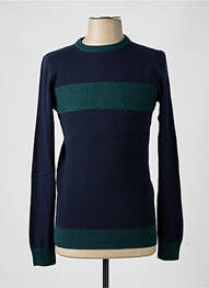 Pull maille souple et aérée manches longues bleu TOM TAILOR homme