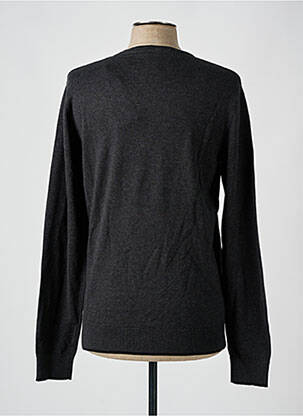 Pull col v manches longues gris JACK & JONES homme