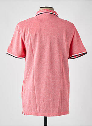 Polo tissage chiné manches courtes rouge TOM TAILOR homme