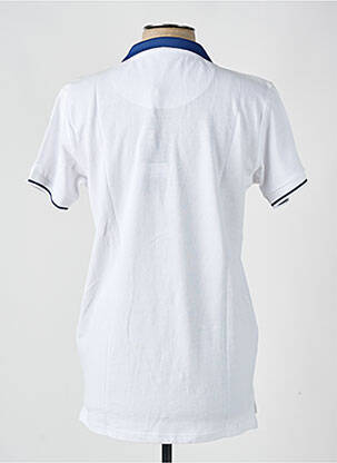 Polo stretch manches courtes blanc LA SQUADRA homme