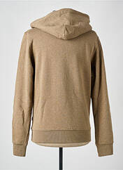 Sweat-shirt à capuche marron JACK & JONES pour homme seconde vue