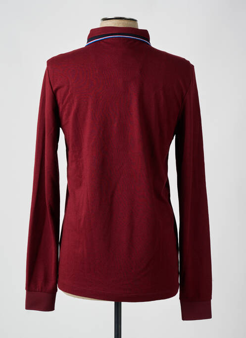 Polo manches longues manches longues rouge BENSON & CHERRY homme