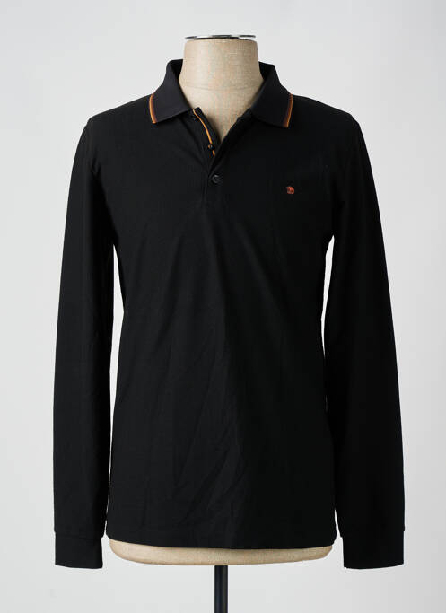 Polo noir BENSON & CHERRY pour homme