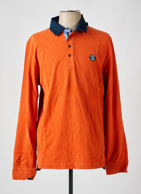 Polo orange LA SQUADRA pour homme