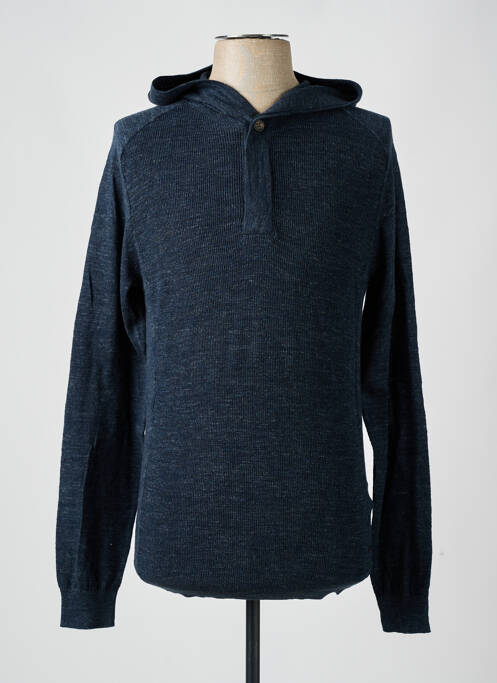 Pull stretch manches longues bleu TOM TAILOR homme