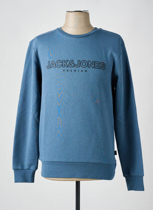 Sweat-shirt bleu JACK & JONES pour homme