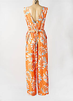 Combi-pantalon sans manche sans manche orange GRACE & MILA femme
