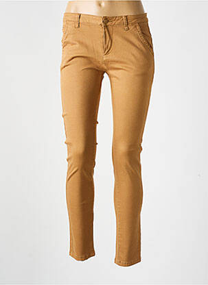 Pantalon chino taille basse taille basse beige CHATTAWAK femme