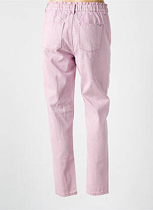 Jeans coupe droite stretch taille ajustable violet GARCIA fille