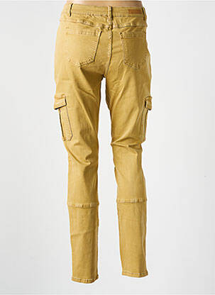 Pantalon cargo slim taille normale beige GEISHA femme
