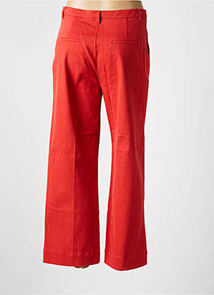 Pantalon 7/8 taille haute taille haute orange I.CODE (By IKKS) femme