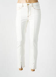 Jeans coupe slim stretch taille normale beige I.CODE (By IKKS) femme