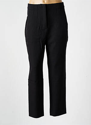 Pantalon droit taille à pinces taille haute noir LES P'TITES BOMBES femme