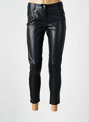 Pantalon 7/8 fermeture zippée sous rabat boutonné taille basse noir LES P'TITES BOMBES femme