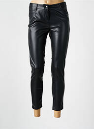 Pantalon 7/8 fermeture zippée sous rabat boutonné taille basse noir LES P'TITES BOMBES femme