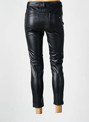 Pantalon 7/8 fermeture zippée sous rabat boutonné taille basse noir LES P'TITES BOMBES femme