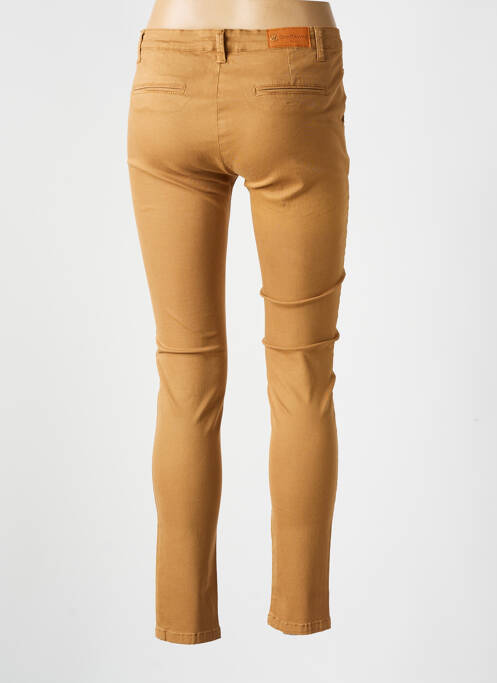 Pantalon chino taille basse taille basse beige CHATTAWAK femme