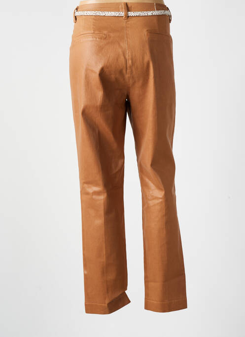 Pantalon droit marron C'EST BEAU LA VIE pour femme