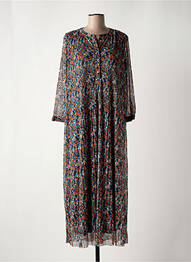 Robe longue manches longues manches longues bleu TOM TAILOR femme
