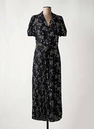 Robe longue manches courtes manches courtes noir I.CODE (By IKKS) femme