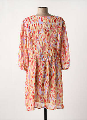 Robe courte manches 3/4 manches 3/4 beige GRACE & MILA femme