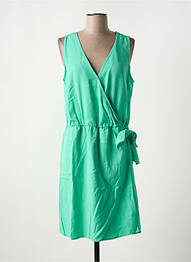 Robe mi-longue sans manche sans manche vert C'EST BEAU LA VIE femme