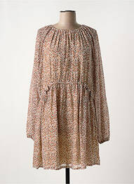 Robe mi-longue doublure manches longues orange MAYORAL fille