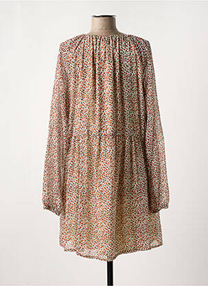 Robe mi-longue doublure manches longues orange MAYORAL fille