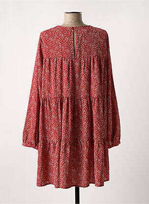 Robe mi-longue col rond manches longues rouge MAYORAL fille