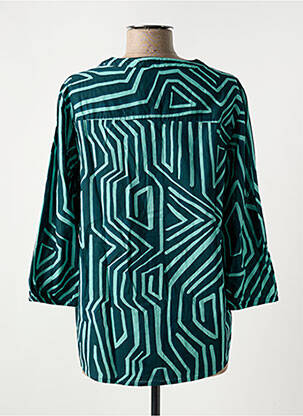 Chemisier coupe cintrée manches 3/4 vert CECIL femme