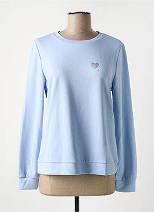 Sweat-shirt stretch manches longues bleu STREET ONE femme
