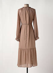 Robe longue marron C'EST BEAU LA VIE pour femme seconde vue