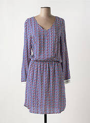 Robe mi-longue bleu C'EST BEAU LA VIE pour femme seconde vue