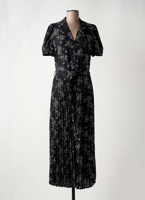 Robe longue manches courtes manches courtes noir I.CODE (By IKKS) femme