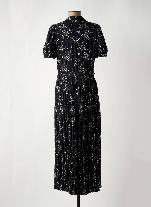 Robe longue manches courtes manches courtes noir I.CODE (By IKKS) femme