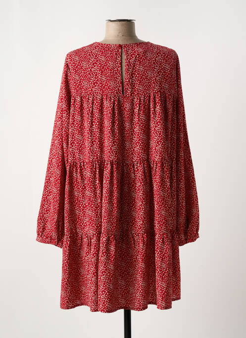 Robe mi-longue col rond manches longues rouge MAYORAL fille