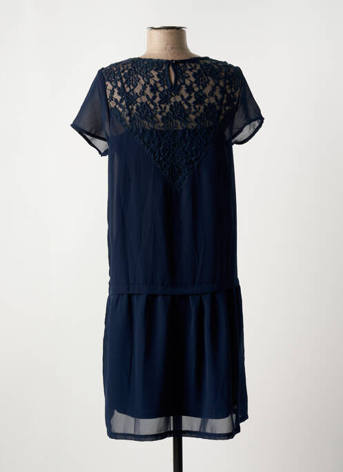Robe mi-longue manches courtes manches courtes bleu BECKARO fille