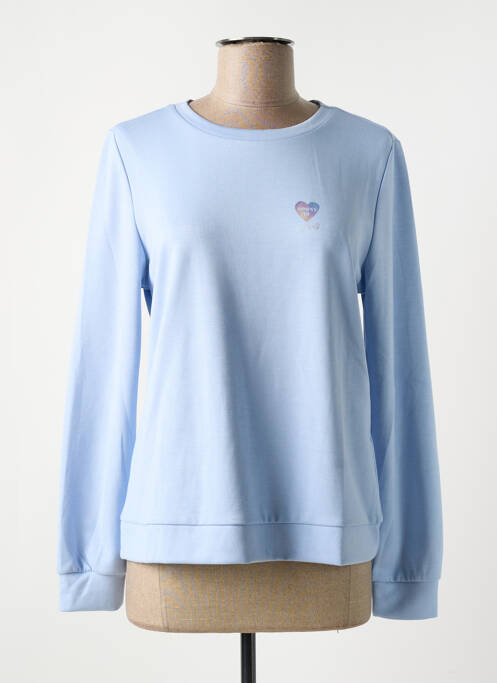 Sweat-shirt stretch manches longues bleu STREET ONE femme