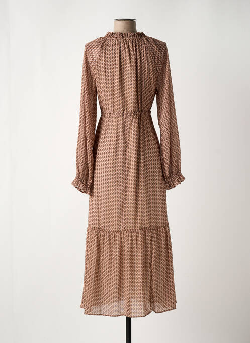Robe longue marron C'EST BEAU LA VIE pour femme