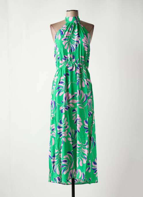 Robe longue vert GRACE & MILA pour femme