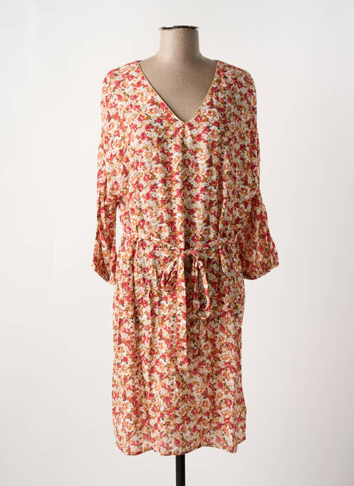 Robe mi-longue rouge C'EST BEAU LA VIE pour femme