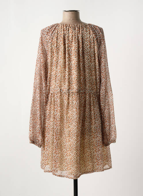 Robe mi-longue orange MAYORAL pour fille